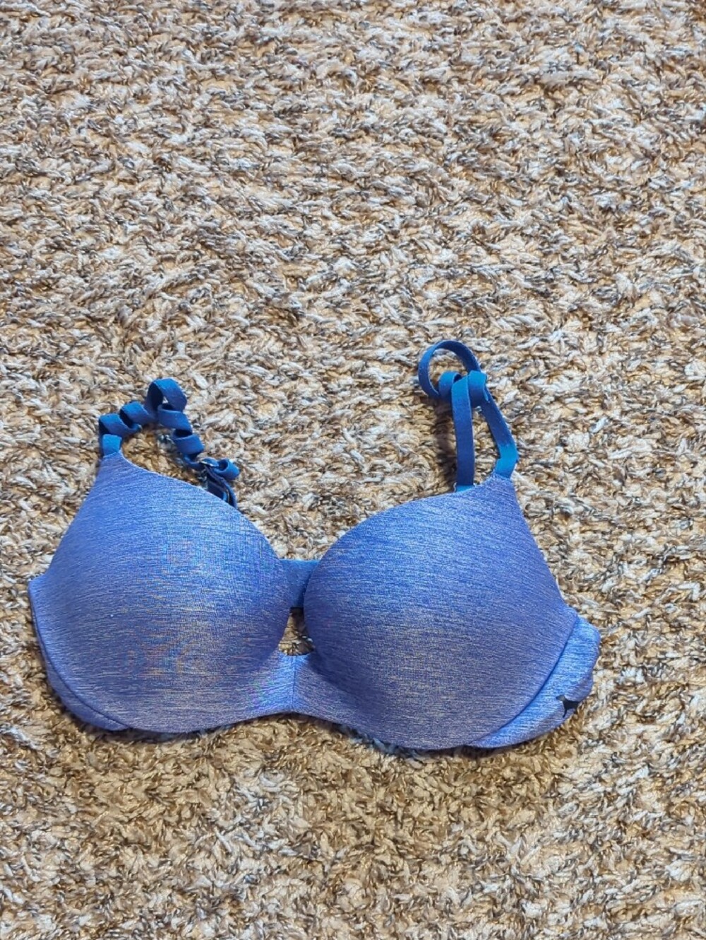 Pink Victoria's Secret Push-Up Bra - Pink, Magenta Print, Blue, Aqua - Picture 6 of 11